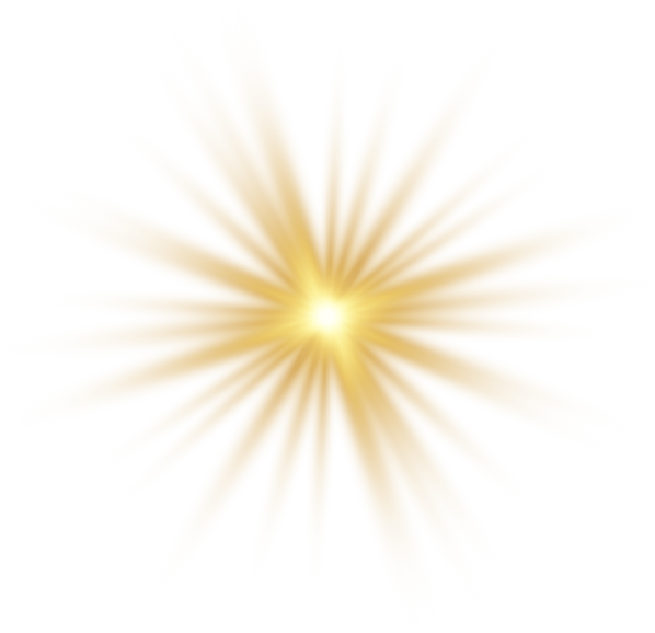 Gold glowing star