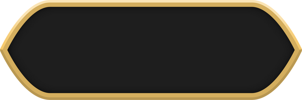 Black Button with Gold Frame. Gold Button.