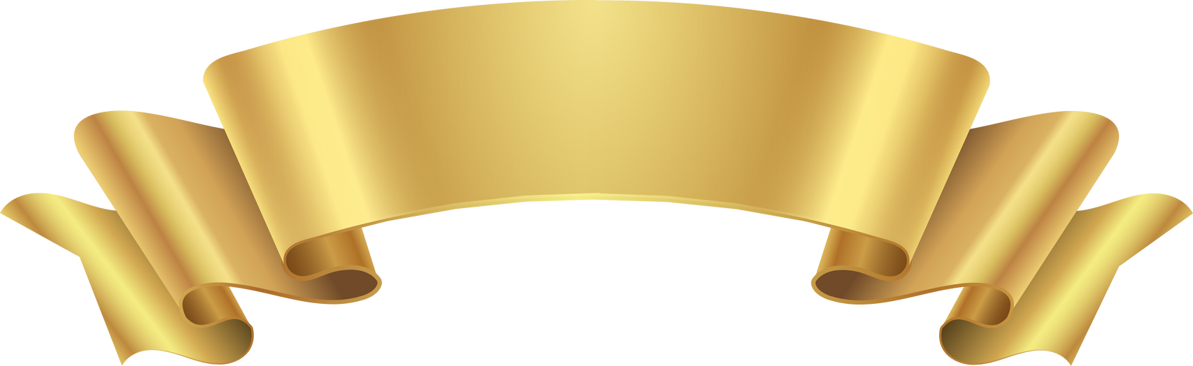 ribbon banner metallic
